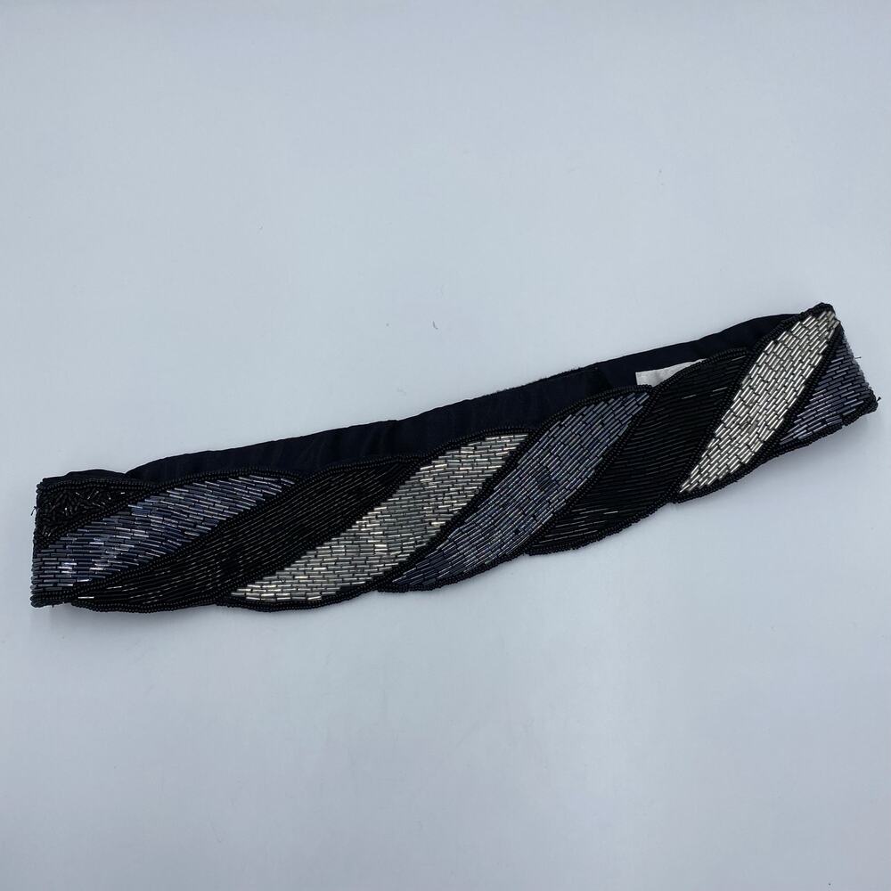 Vintage 1980's Rue De Calais Beaded Statement Belt